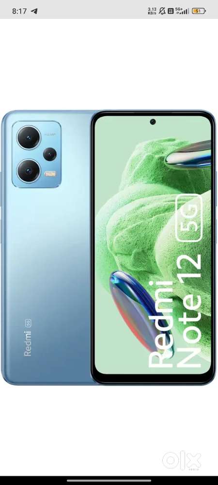 Redme note 12 5g good condition minor crack on screen 4/128