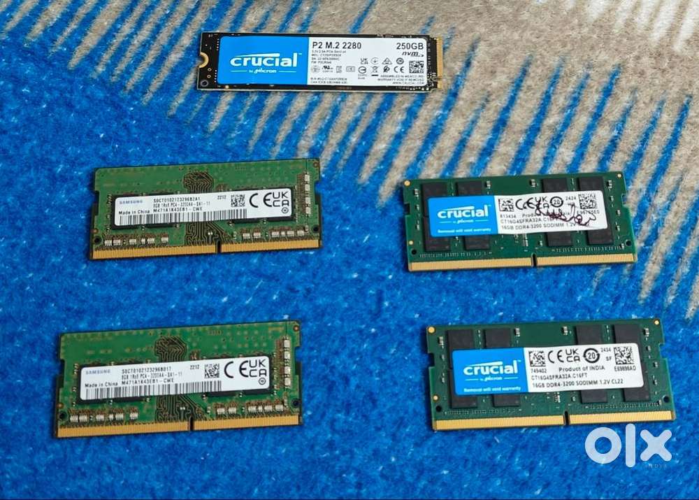 DDR4 Laptop RAM 48GB 3200MHz + 256GB NVMe SSD