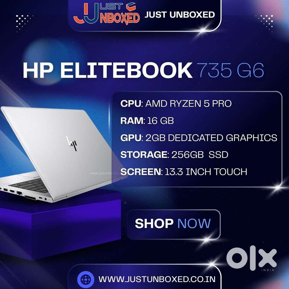 HP EliteBook 735 G6 Ryzen 5 Pro  Touch  16GB RAM  256GB SSD