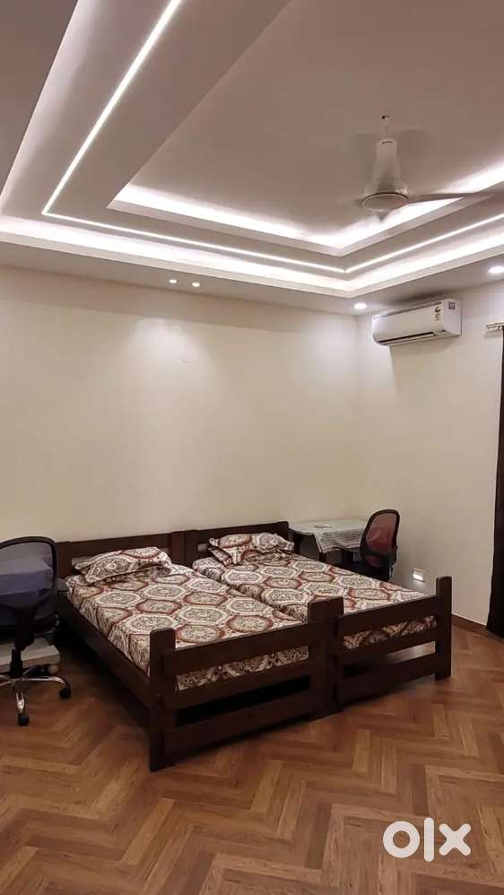 Fully furnished triple sharing AC PG room for girls