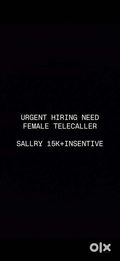 FEMALE TELECALLER