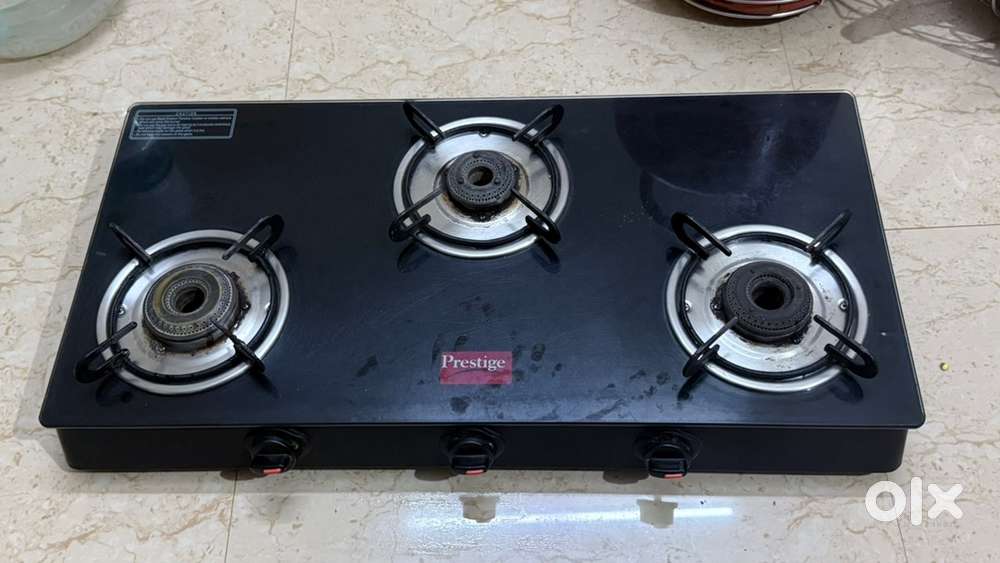 Prestige glass top triple Burner-used