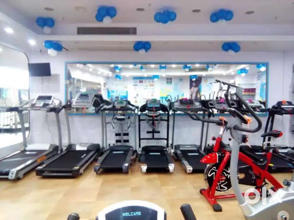 All gym equipment Exercise cycle and treadmill