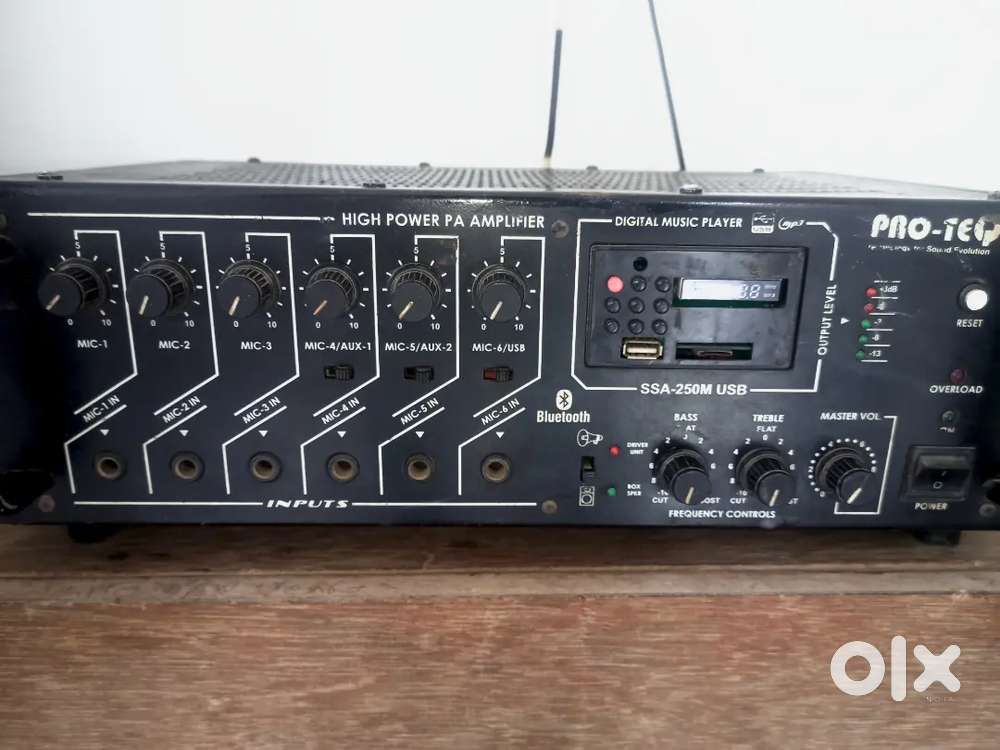 250 watt RMS dj amplifier Pro teq