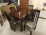 Brand new teak wood 4 seater dining table at factory outlet