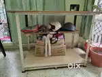 Wooden & Metal table(107x59)cm, height-78cm