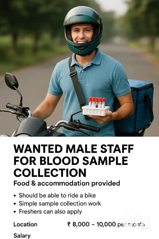 Wanted male staff for collection (Food & Accommodation provided )