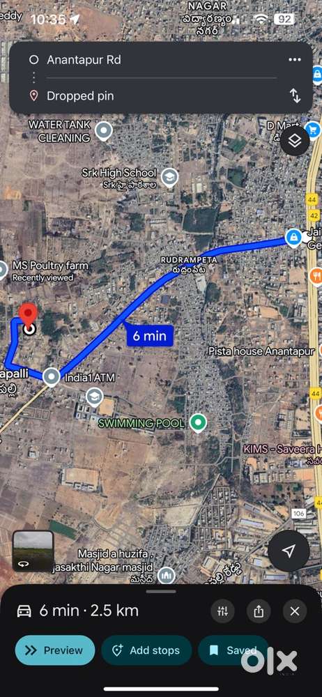 Ready to construct east facing 2 plots for sale near PVKK college