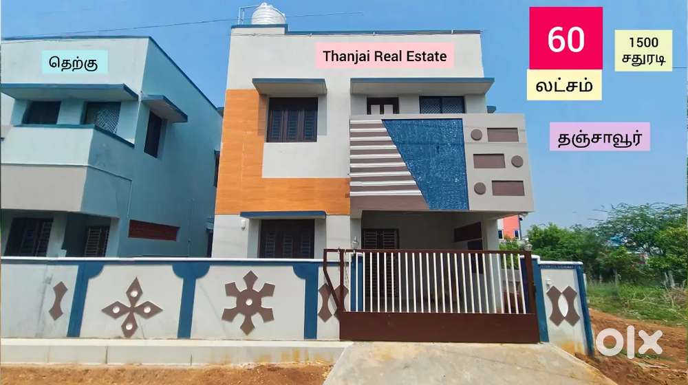 High Roof Duplex south face New house for sal in பிள்ளையார்பட்டி