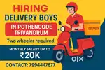 DELIVERY BOYS VACCANY IN POTHENCODE (TVM)