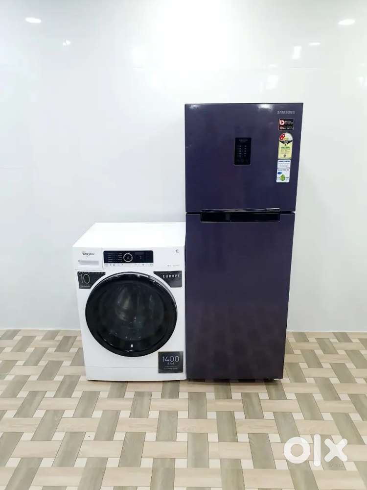 Samsung refrigerators and whirlpoo front Load washing machine