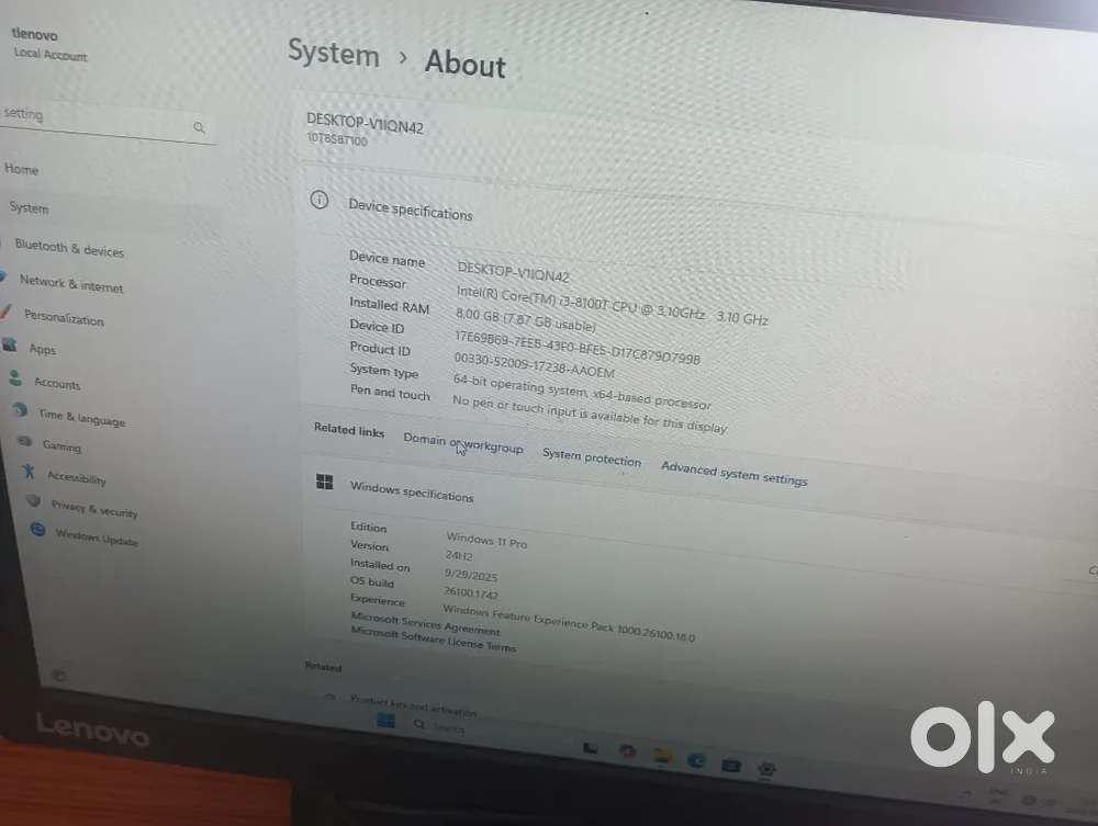 Lenovo Think center desktop