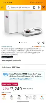 Redmi note 13 pro plus charger 120watt good condition