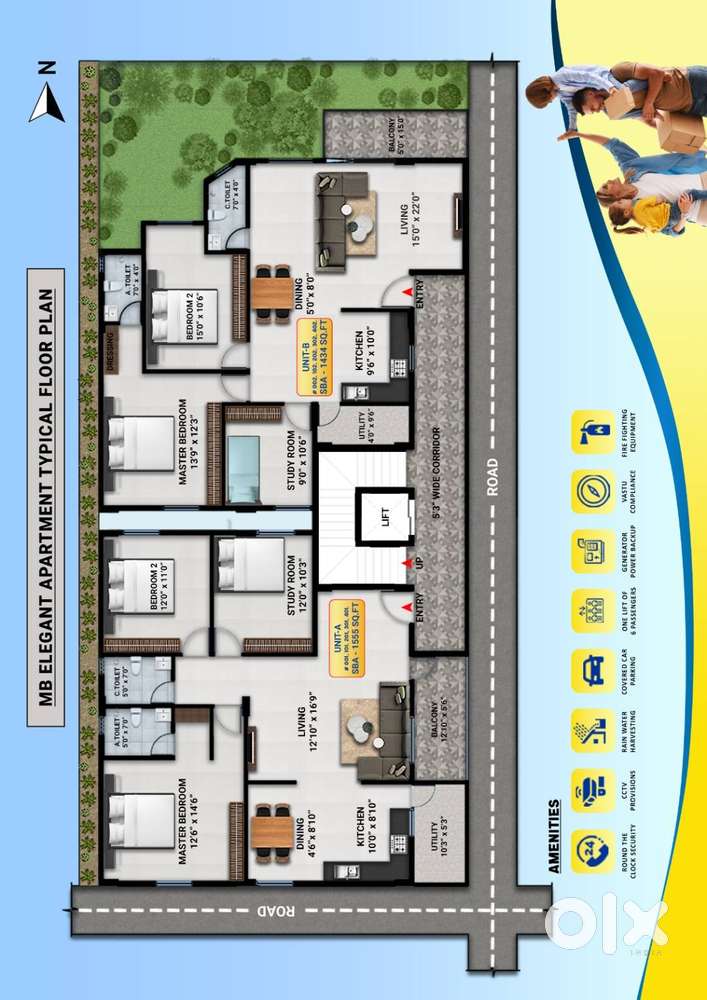 Luxury 3 BHK FLATS FOR SALE IN KR PURAM