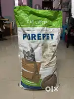 Cat litter sand and tray combo