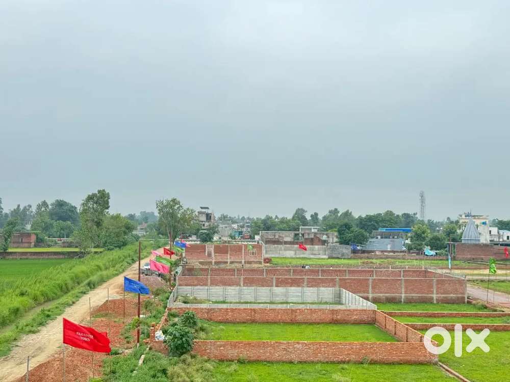 Lucknow jlsa resort se 5 minat ki duri par approved plot Bank loan