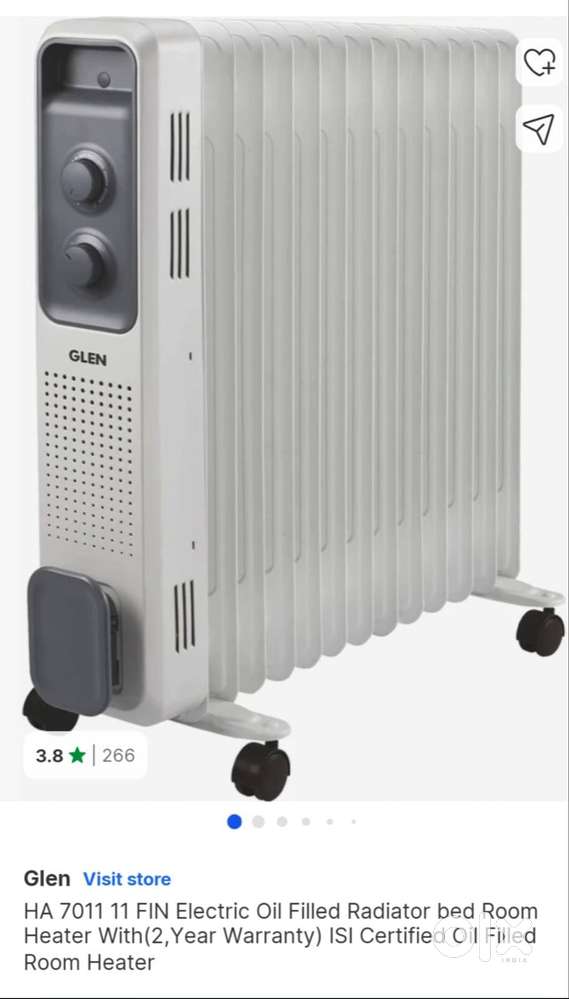 GLEN Oil heater on sale