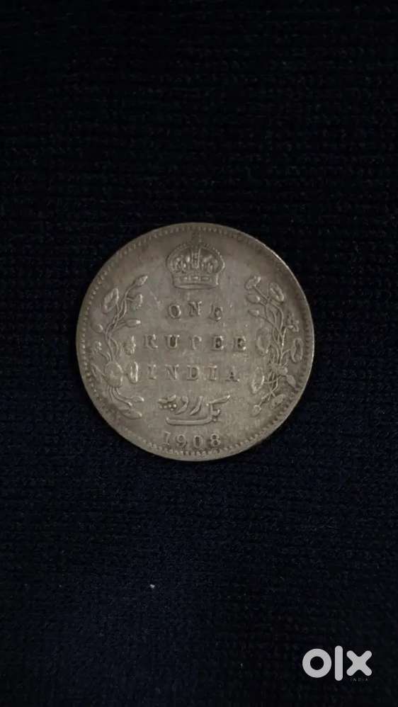 Edward VII KING & EMPEROR- ONE RUPEE 1908
