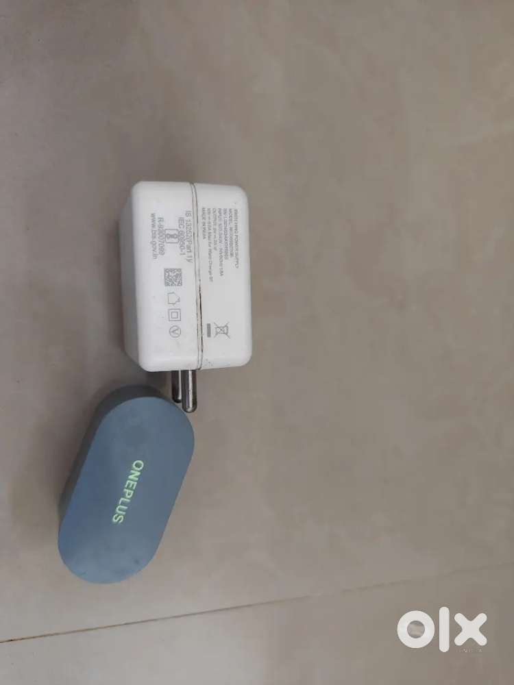 Oneplus earbuds with one plus 65 watt original adapter