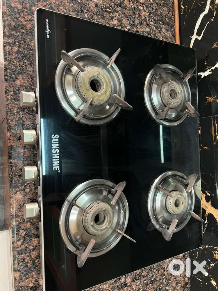 Sunshine gas top with four burners