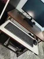 Computer with table and chair
