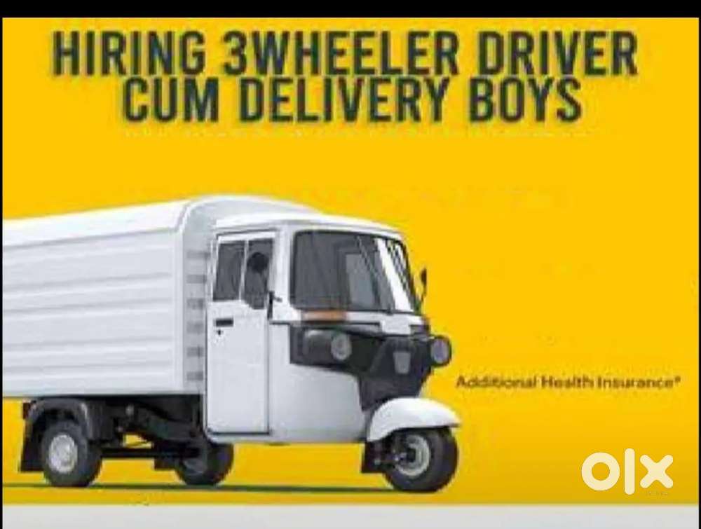 Wanted Driver come Delivery boy full time job