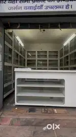 Furnished Shop with racks and counter