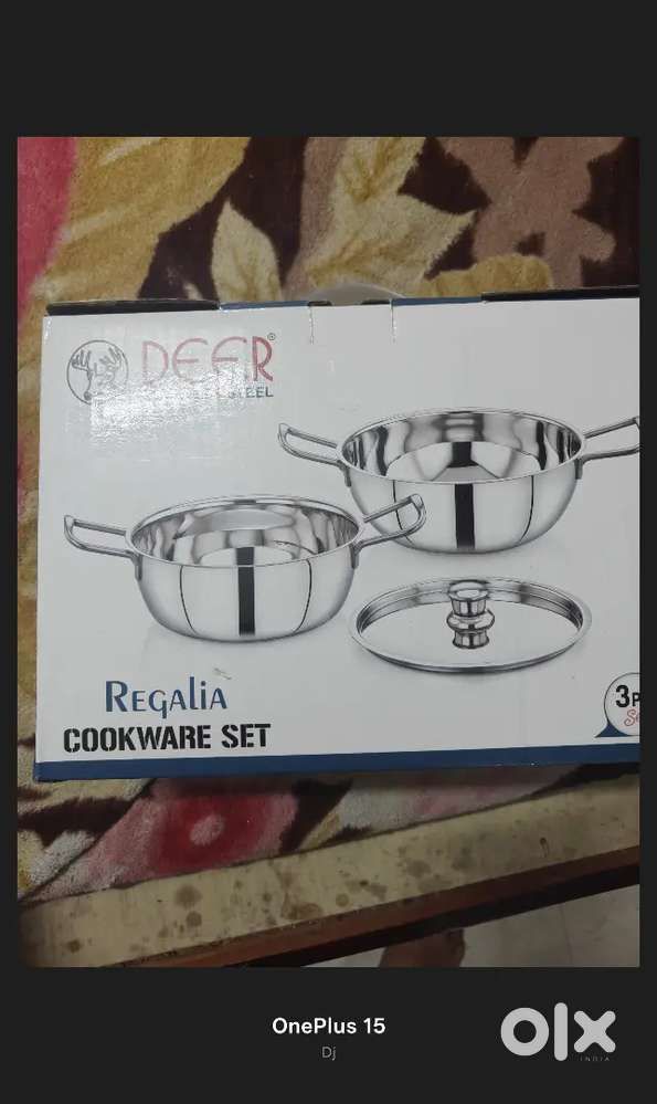 Dinner cookware set brand new with pakka box pack