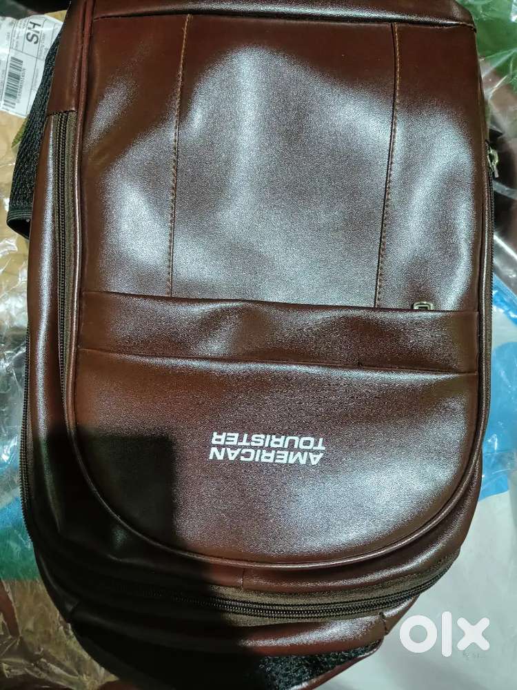 American tourister Leather backpack