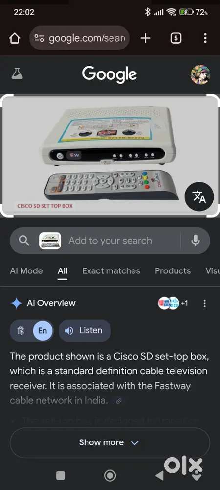 Fastway white setup box