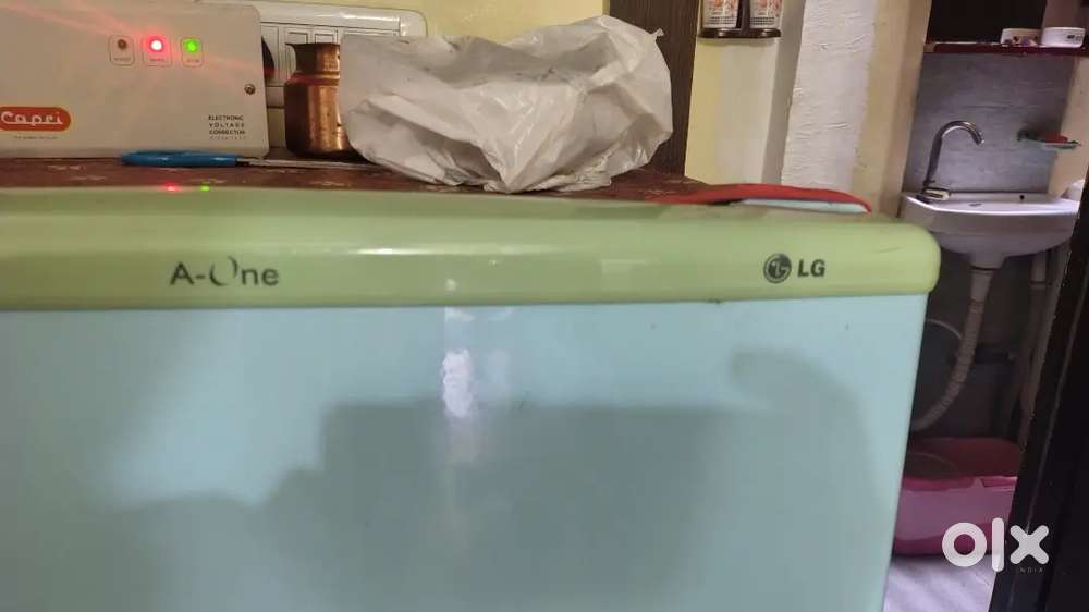 Blue color LG fridge