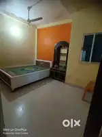 1 bhk room set & puja room & chota hall only one parsan bathroom share