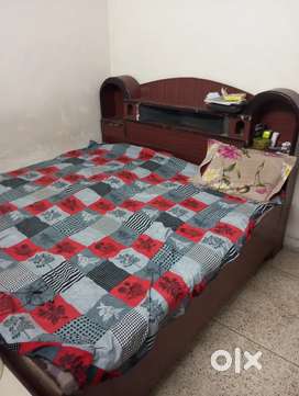 OneDauble bed, one single bed,  one godrejAlmira