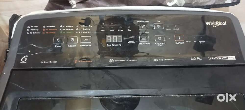 Whirlpool fully automatic washing machine Hot and cold function