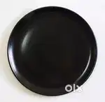 Unbreakable Glossy Plain Black Designed (27'cm) Dinner Plate Pack of 1
