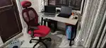 Brand New IKEA office table with chair for sale with bill papers.