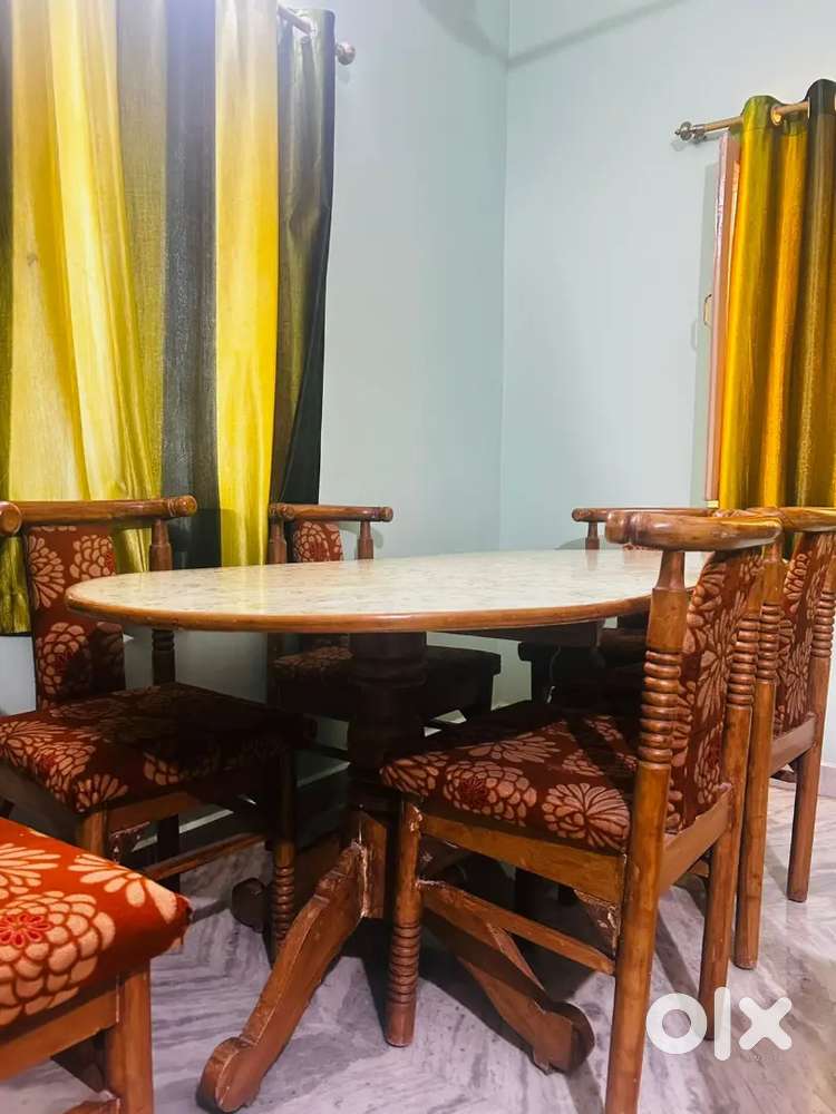 6 seater dining table premium Sangwan wood