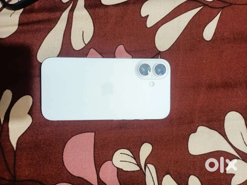 iPhone 16(white colour )with 100% battery capacity