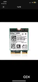 Killer Wi-Fi 6 AX1650i M.2 Card