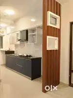 3 bhk with cupboards ,hob and chimbey