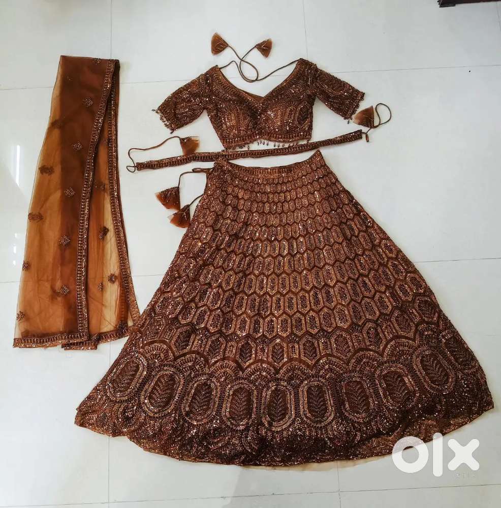 Elegant Copper coloured Lehanga - Worn once