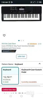 Casio keyboard ctx700