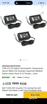 Car Ac lcd thermometer