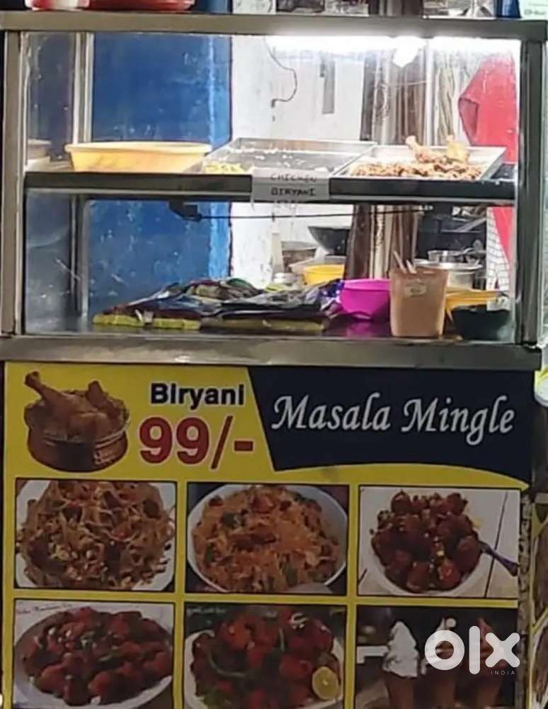 Comercial gas stove 2 burner and display bhandi