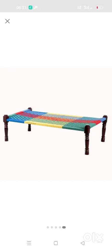 Wooden charpai cot bed restaurant furniture hotel furniture dabba fur
