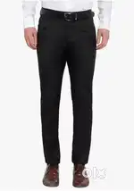 SHBM Men's Regular Fit Polycotton Formal Black Pants