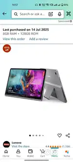 Lenovo Tab Plus with Octa JBL Hi-Fi Speakers 8 GB RAM, 128 GB ROM