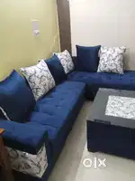 L shape sofa set 9 seater for Sale with centre table