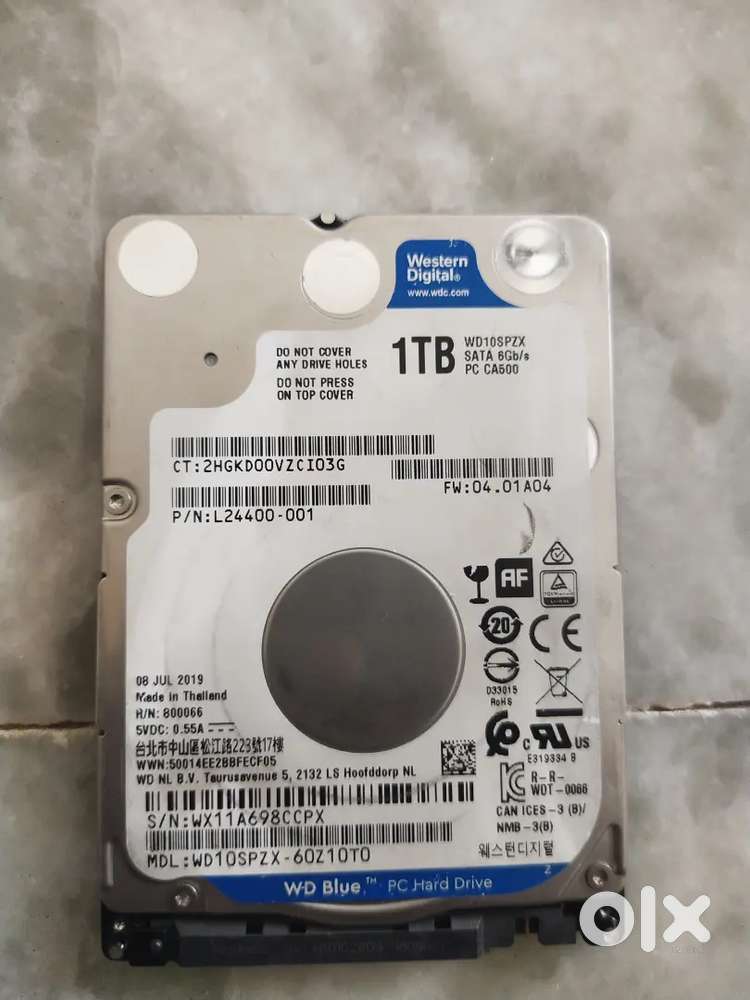 1TB Seagate,western HDD'S with 100%health