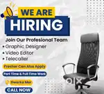 We are hiring female telecaller, graphic designer and video editor.